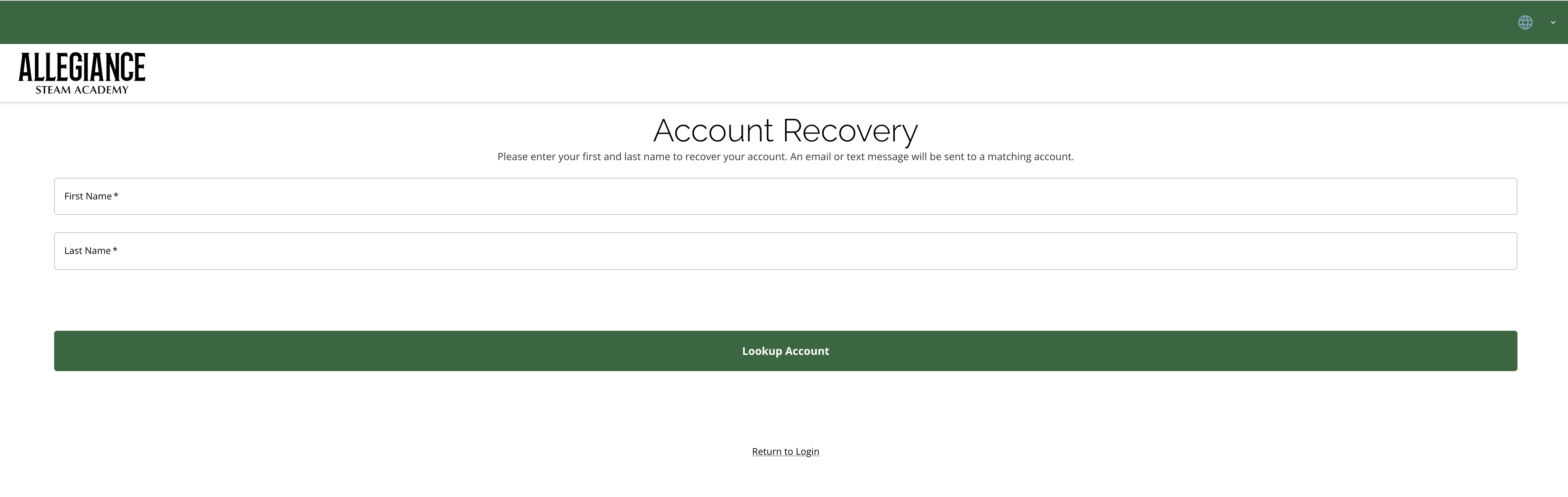 Account recovery
